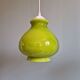 Vintage green opaline suspension (5 available), 1960-70.