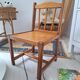 Chaise enfant en bois vintage