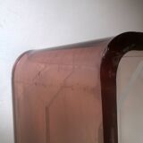 Vintage plexiglass magazine rack - attributed to Michel Dumas