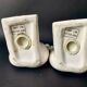 Vintage white ceramic hand bookends