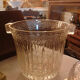 Molded glass ice bucket