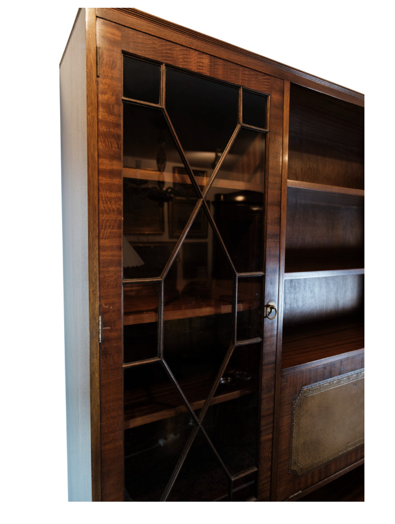 Large Antique Display Cabinet / Secretary in Mahogany from around the 1930s