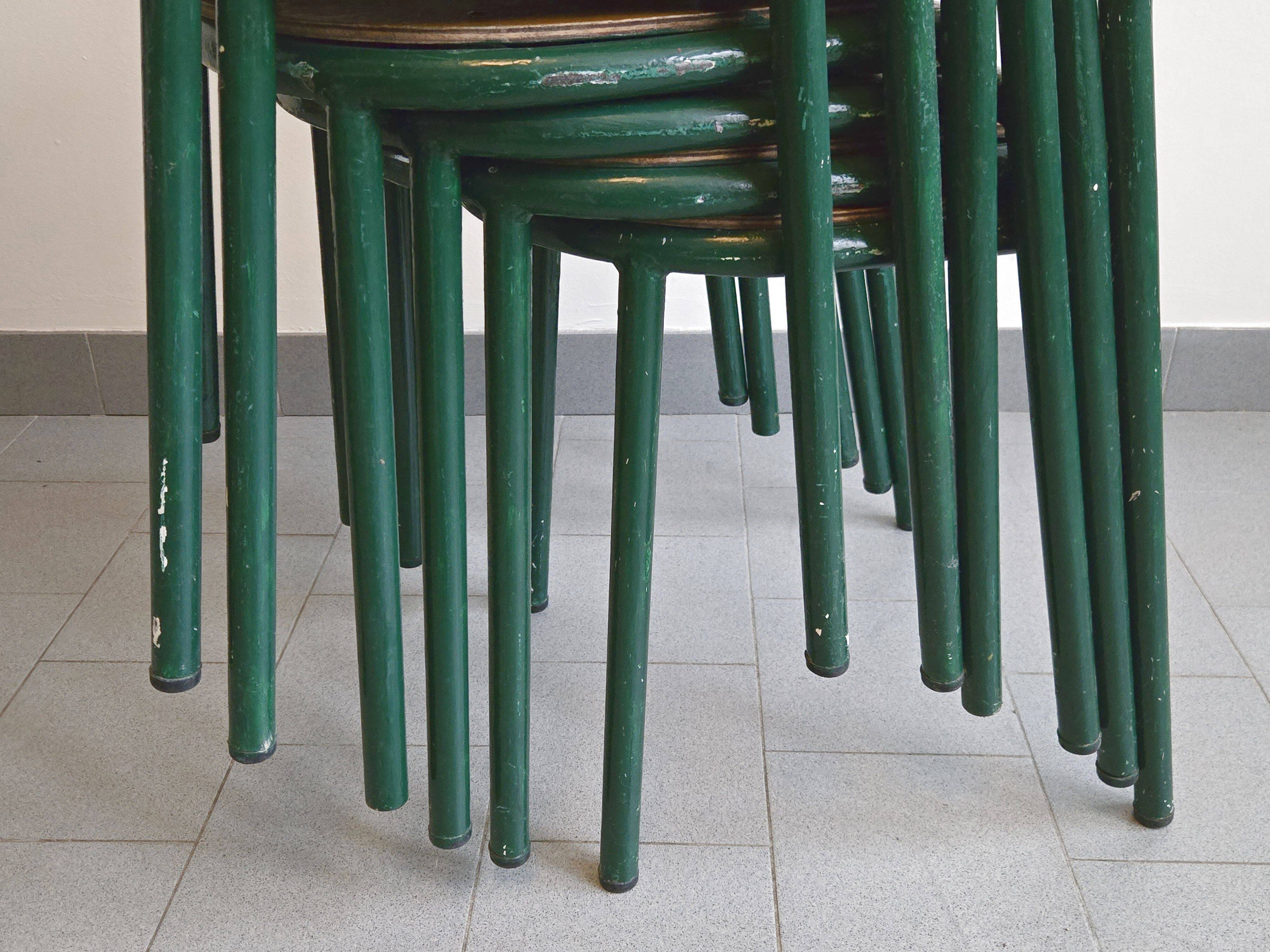 Set of 6 vintage Mobilor 1950 chairs