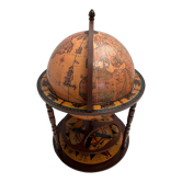 Bar en forme de Globe Terrestre vintage