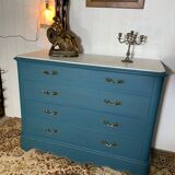 Marble top chest of drawers