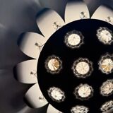 Emil Stejnar wall lamp with flower crystals, 1950s Vienna