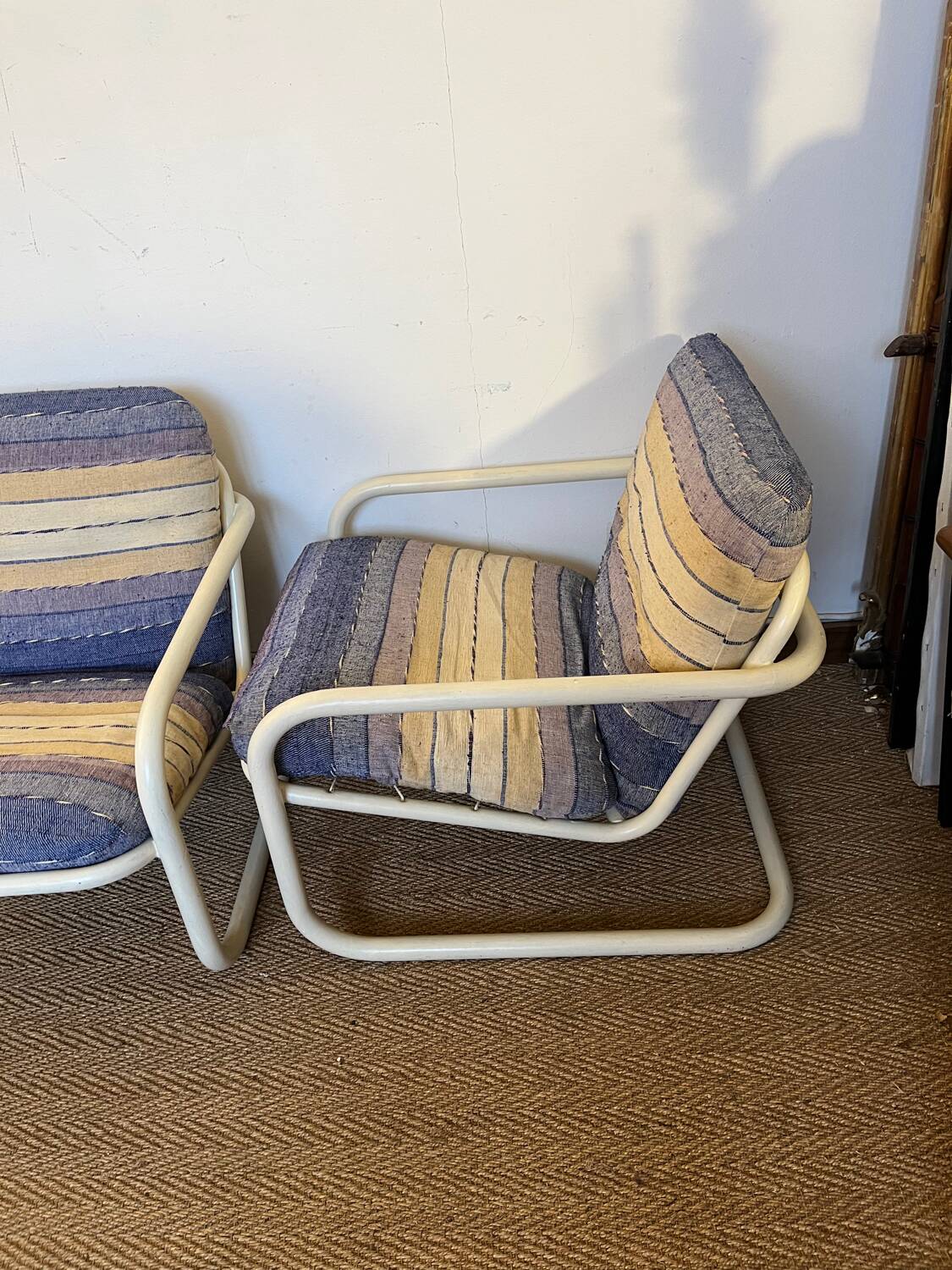 Pair of vintage 70s armchairs by Marc Berthier for Prisunic