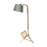 Rattan floor lamp