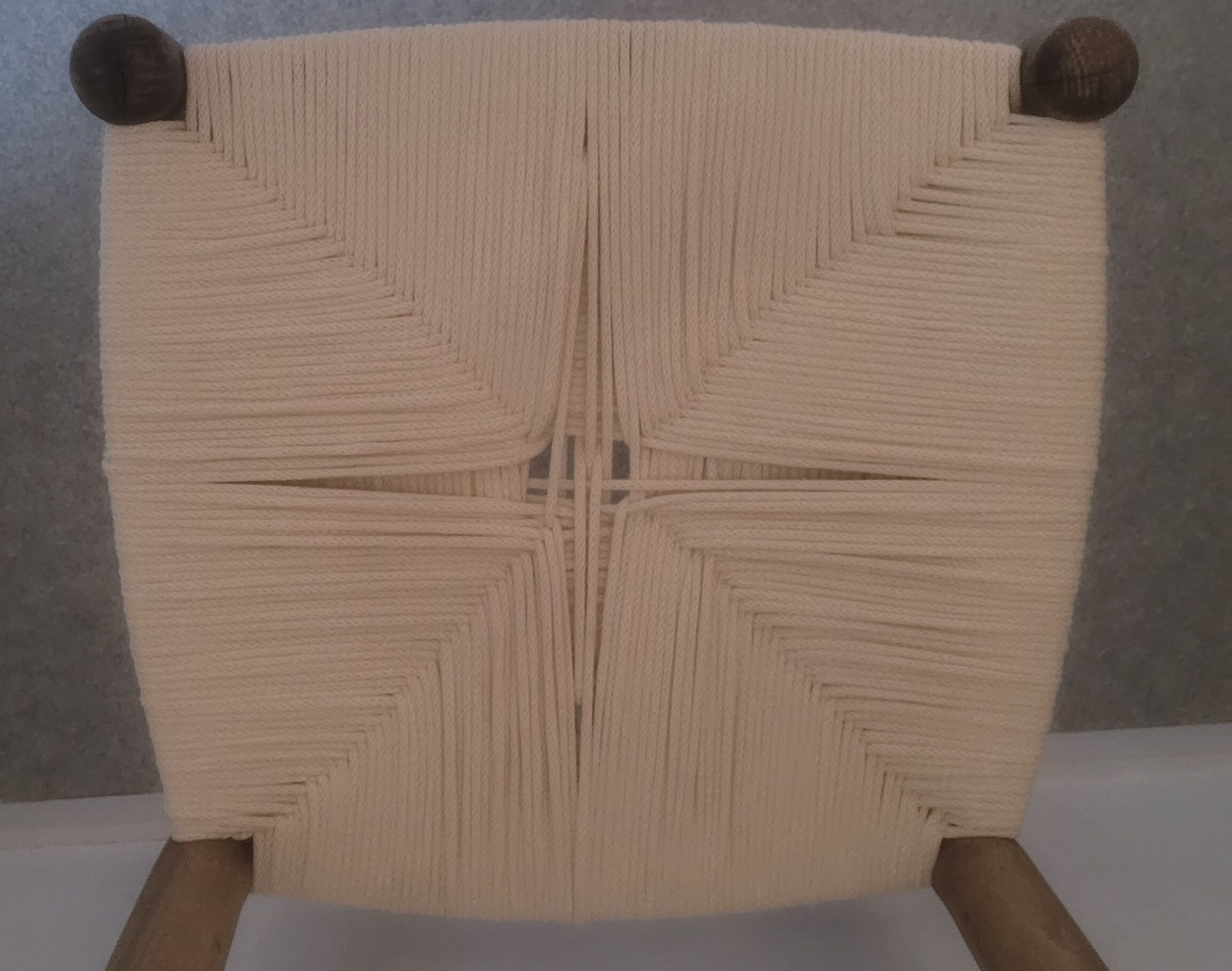 Country chair sitting in rope