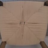 Chaise campagnarde assise en corde