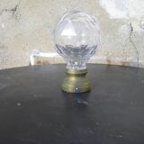 Boule d'escalier en cristal ancienne