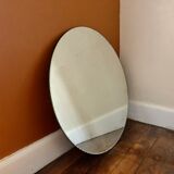 Round mirror beveled 1950