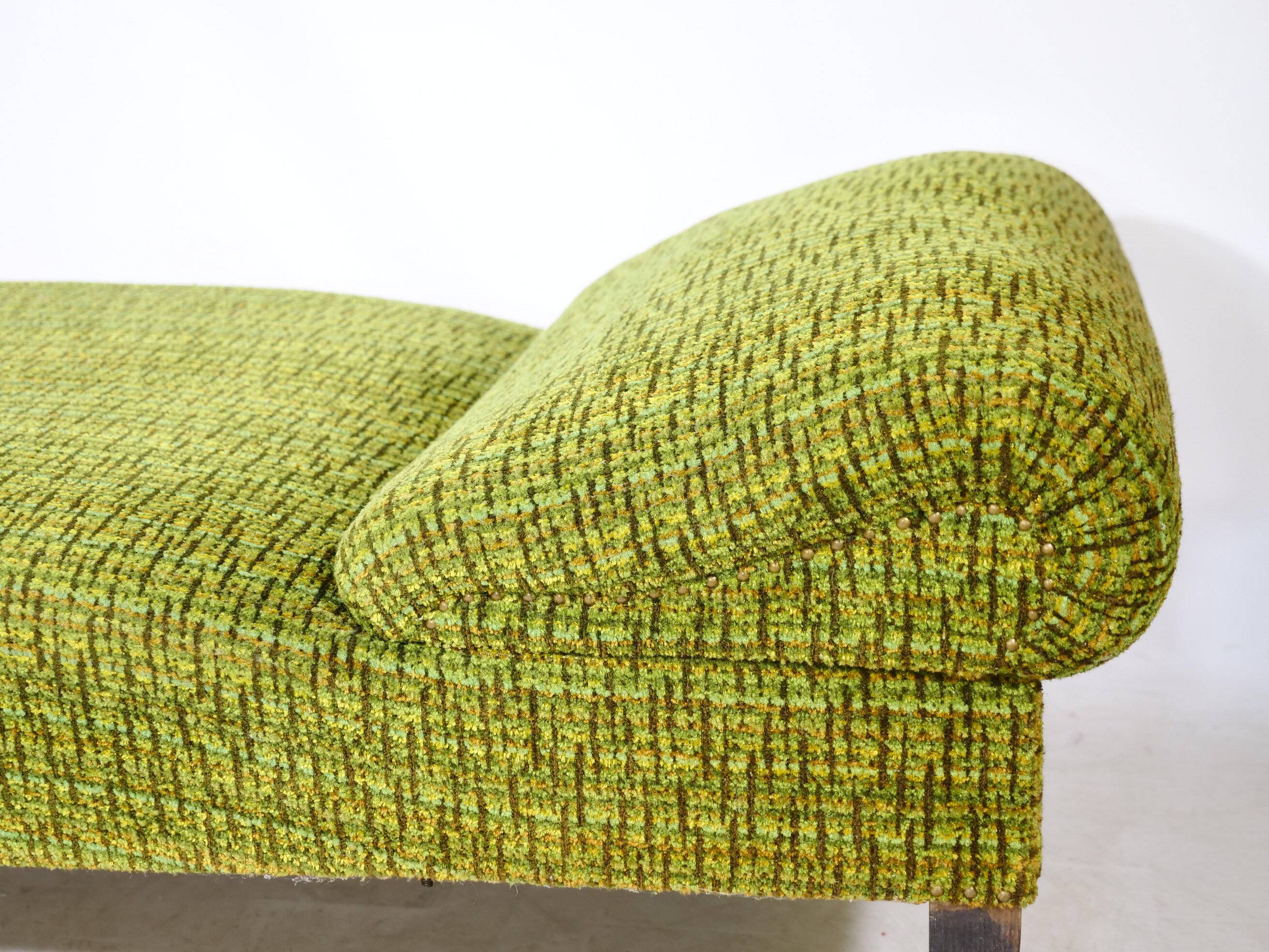 Mid-Century Daybed Chaise Lounge in Fabric, 1960s