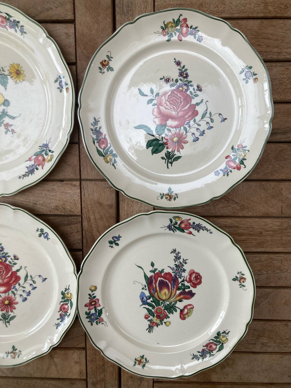 6 “Mettlach” dinner plates - Old Strasbourg Villeroy&Boch