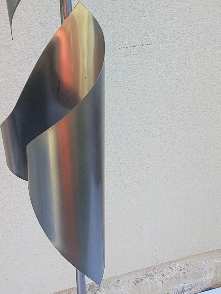 70s design stainless lamp