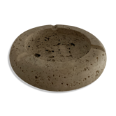Vintage round stone ashtray