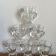 6 glass egg cups