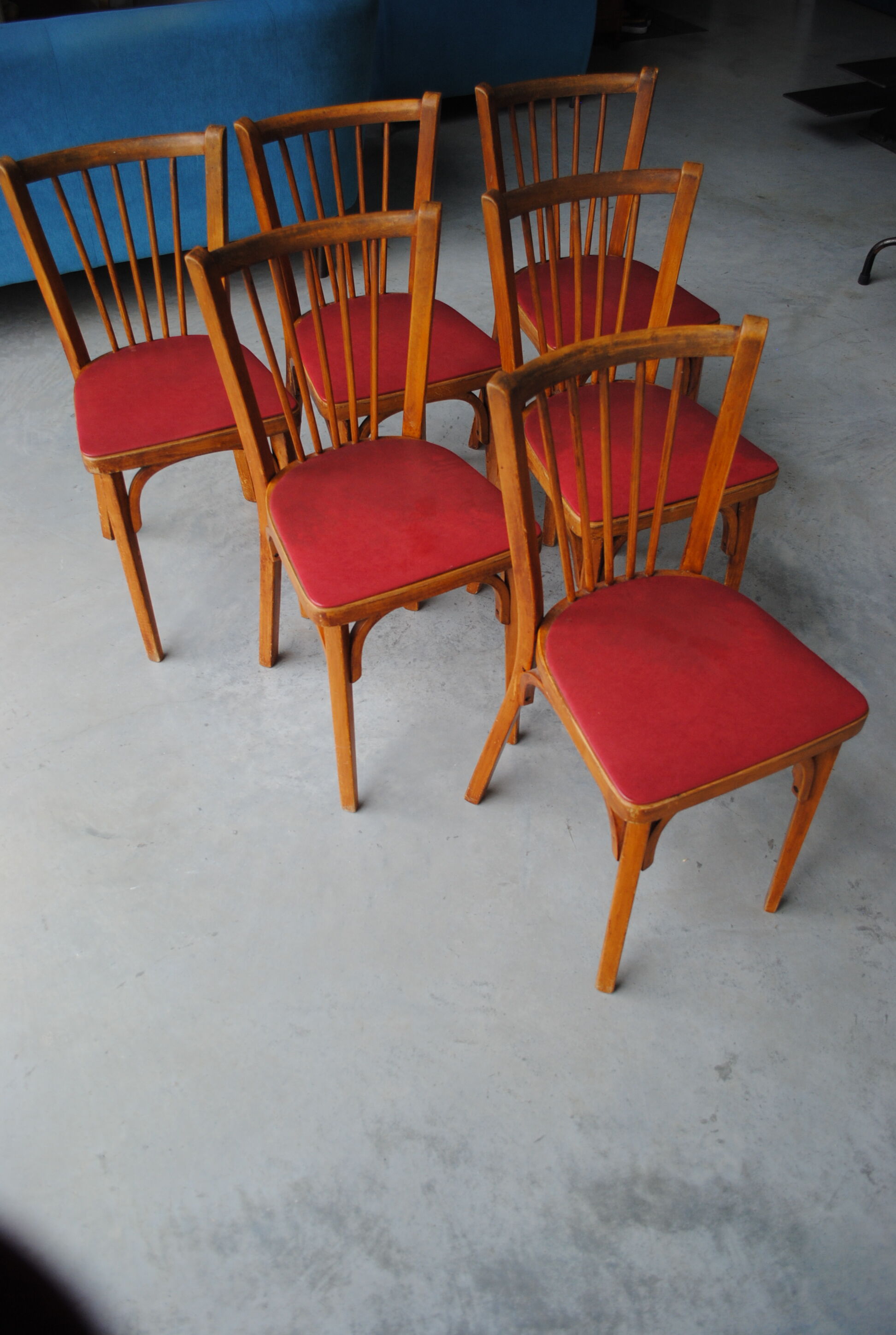 Lot de 6 chaises bistrot Baumann