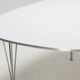 Table Superellipse par Arne Jacobsen, Hein, Mathsson pour Fritz Hansen, Danemark années 70-80