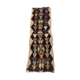 Moroccan Berber rug Old Azilal / vintage 2.55x0.85m