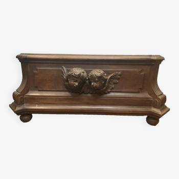 Napoleon III style planter in solid oak 20th century