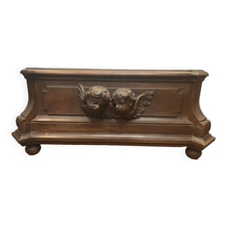 Napoleon III style planter in solid oak 20th century