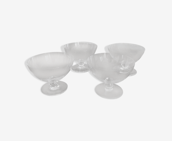 Set de 4 coupes cristal vintage Baccarat
