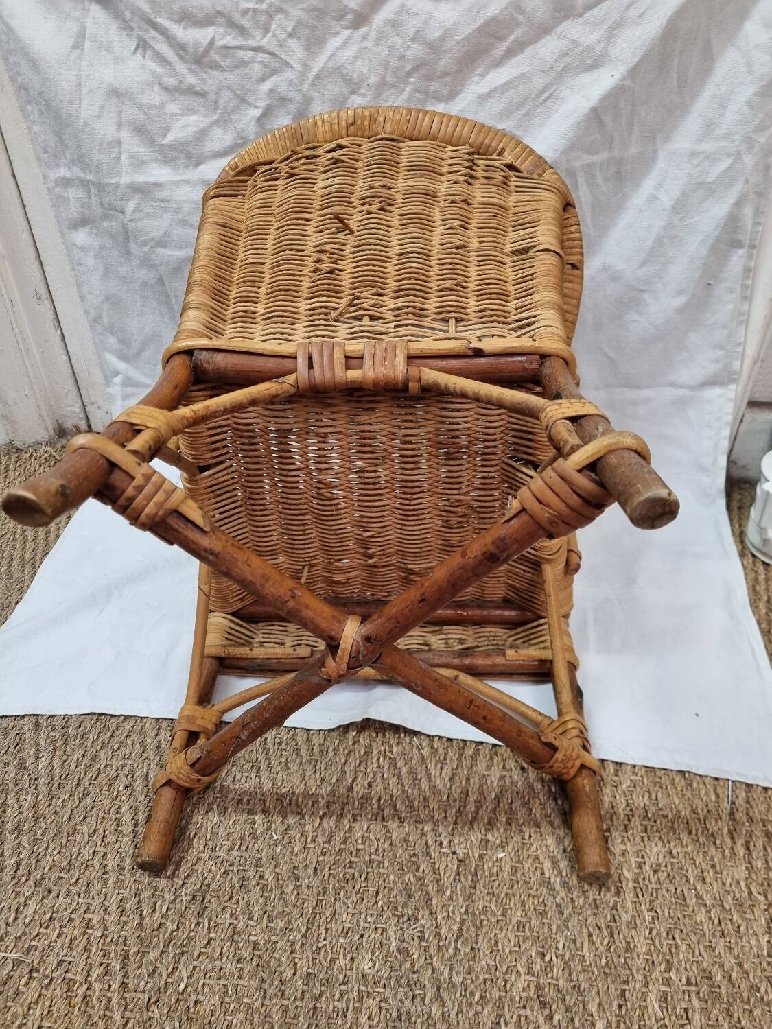 Rattan armchair from 1950