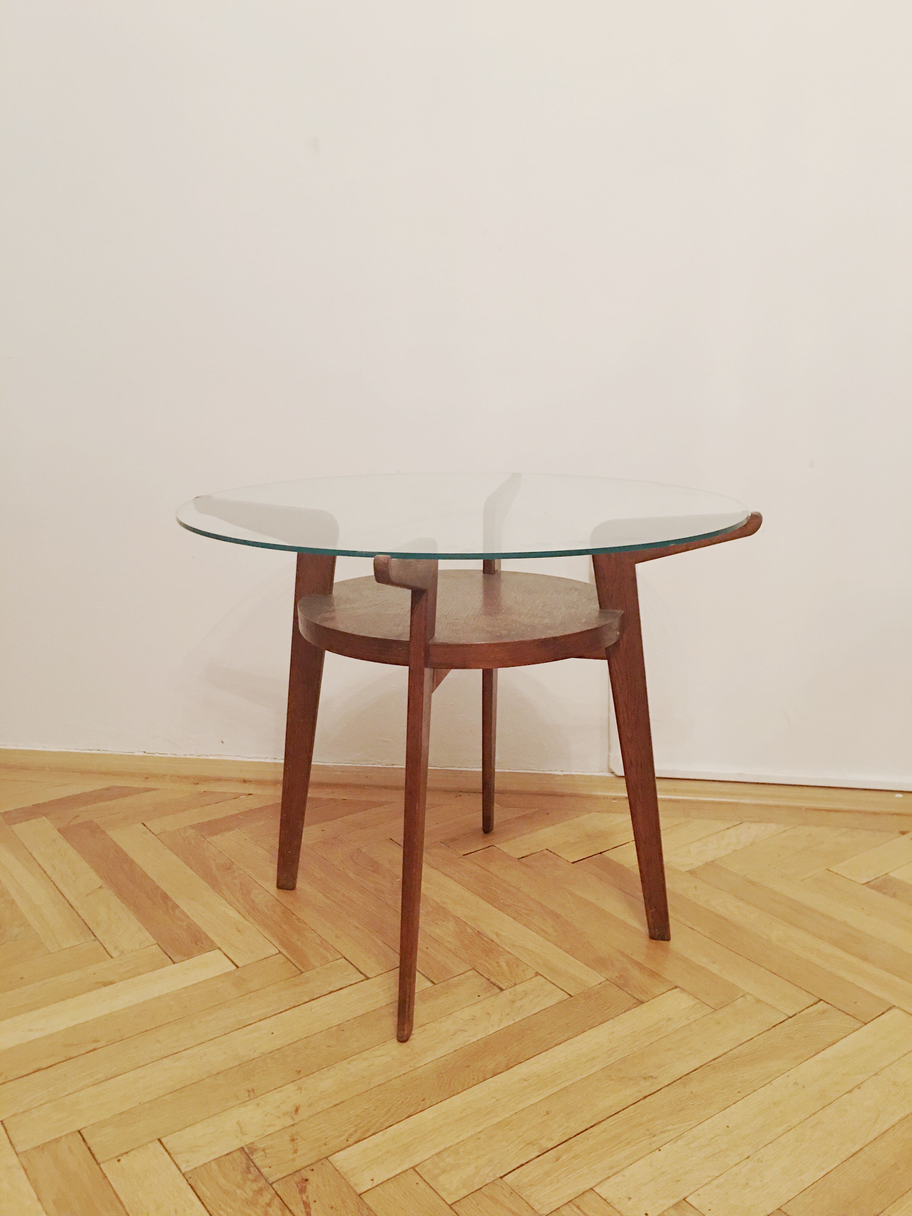 Round Coffee Table by Karel Kozelka and Antonin Kropacek, 1940s