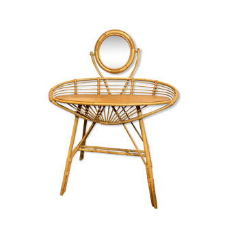 Rattan dressing table