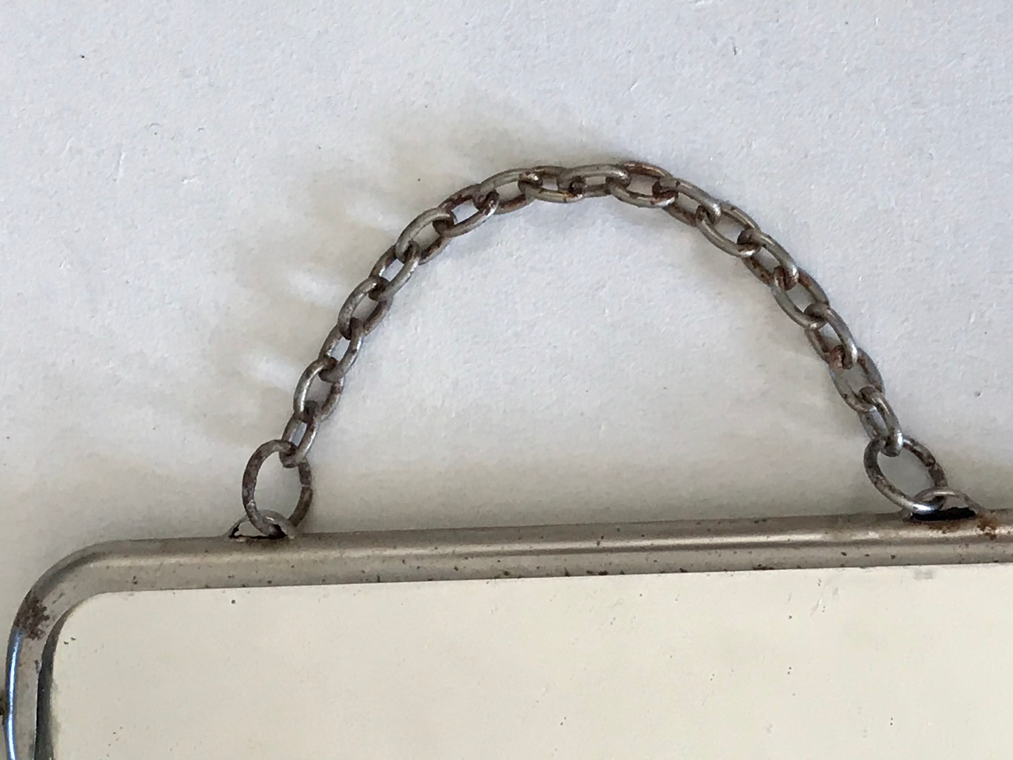 Triptych barber mirror 50x26cm