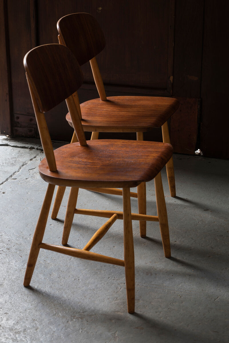 Set de 4 chaises de salle à manger par Martinsson & Axelsson pour Nässjö Stolfabrik, Suède, années 1960