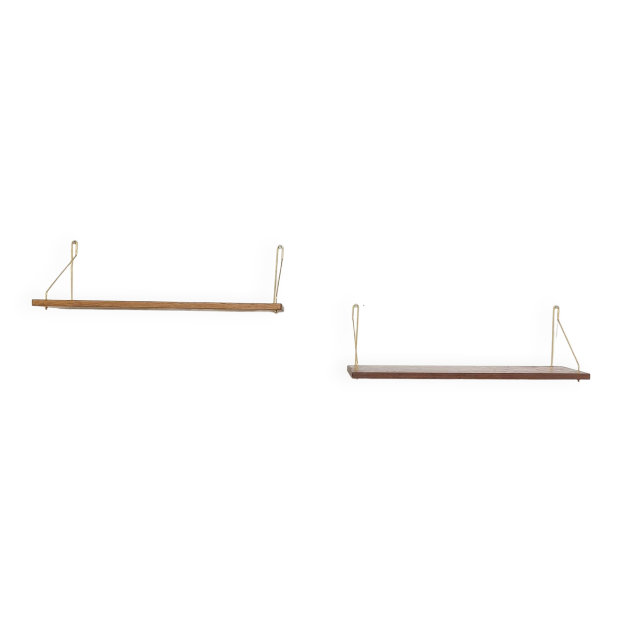 2 vintage shelves