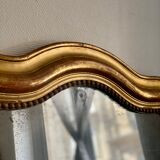 Old mirror louis Philippe golden gold leaf fireplace