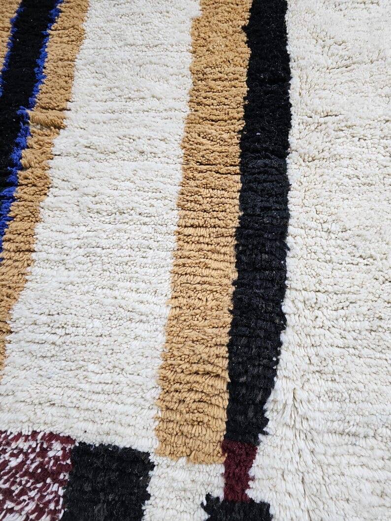 Tapis en laine pure fait main artisanale taille 200 x 300 cm