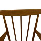 Vintage children's chair children's room slatted chair design 50's