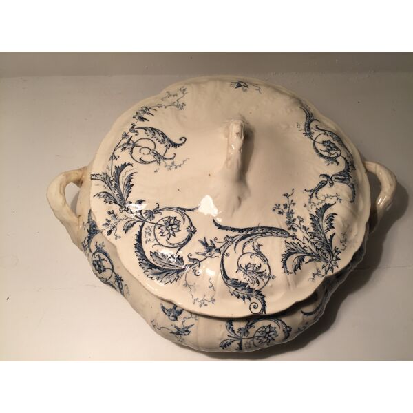 Soupière porcelaine de Gien vintage, 1878 | Selency