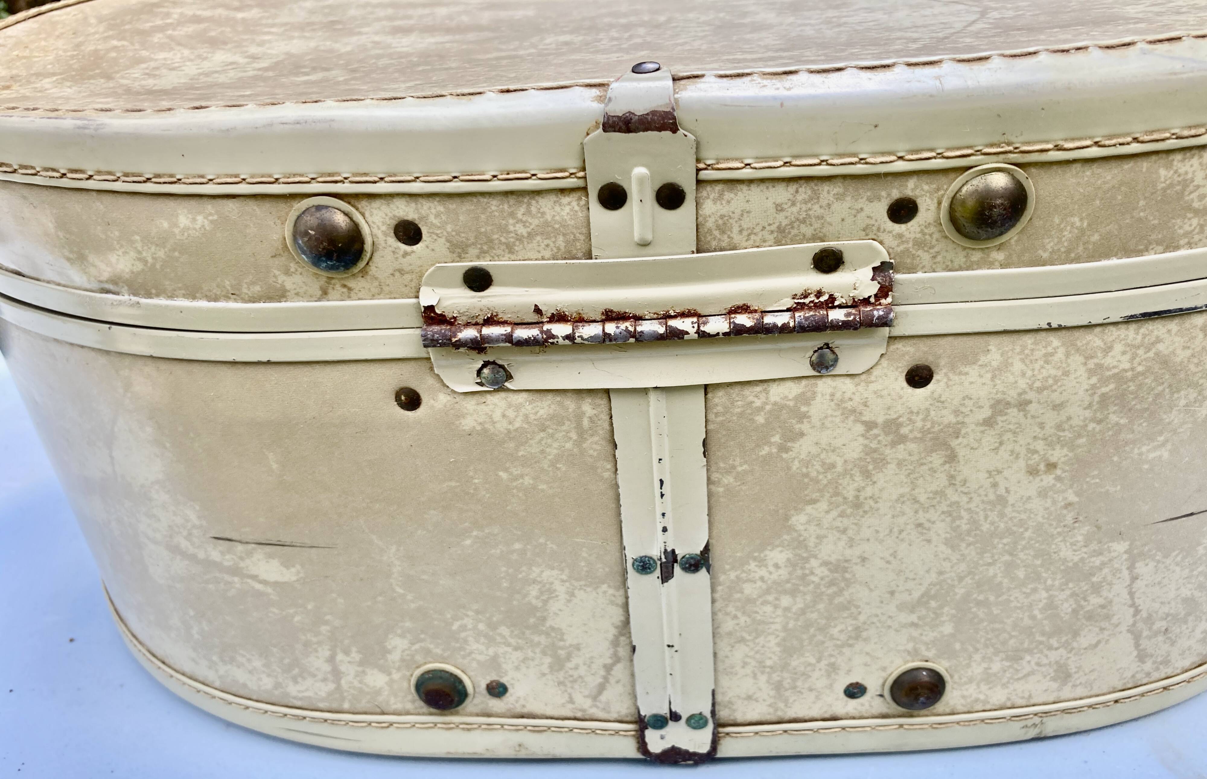 Vintage samsonite streamlite hat suitcase - liner france