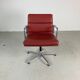 Eames ICF for Herman Miller terracotta leather Soft Pad Group chair