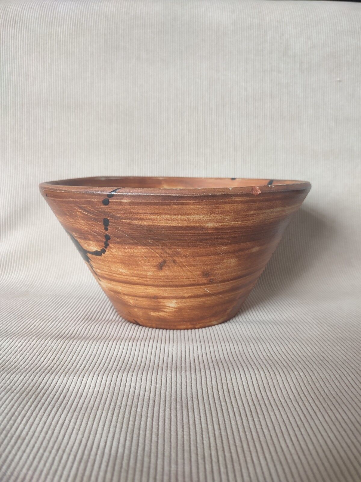 Salad bowl sandstone tachiste la Poterie de la Colombe