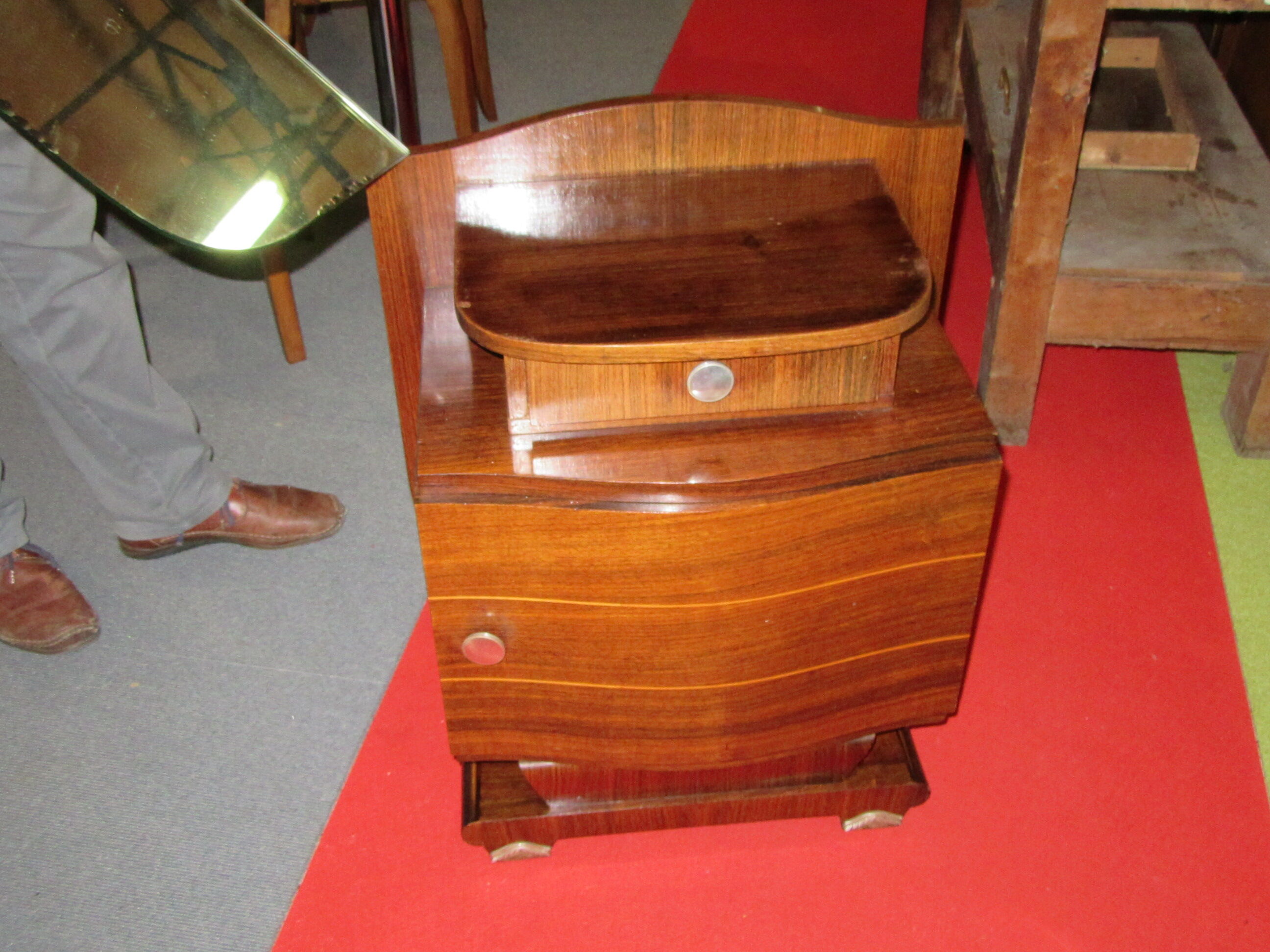 Bedside art deco rosewood