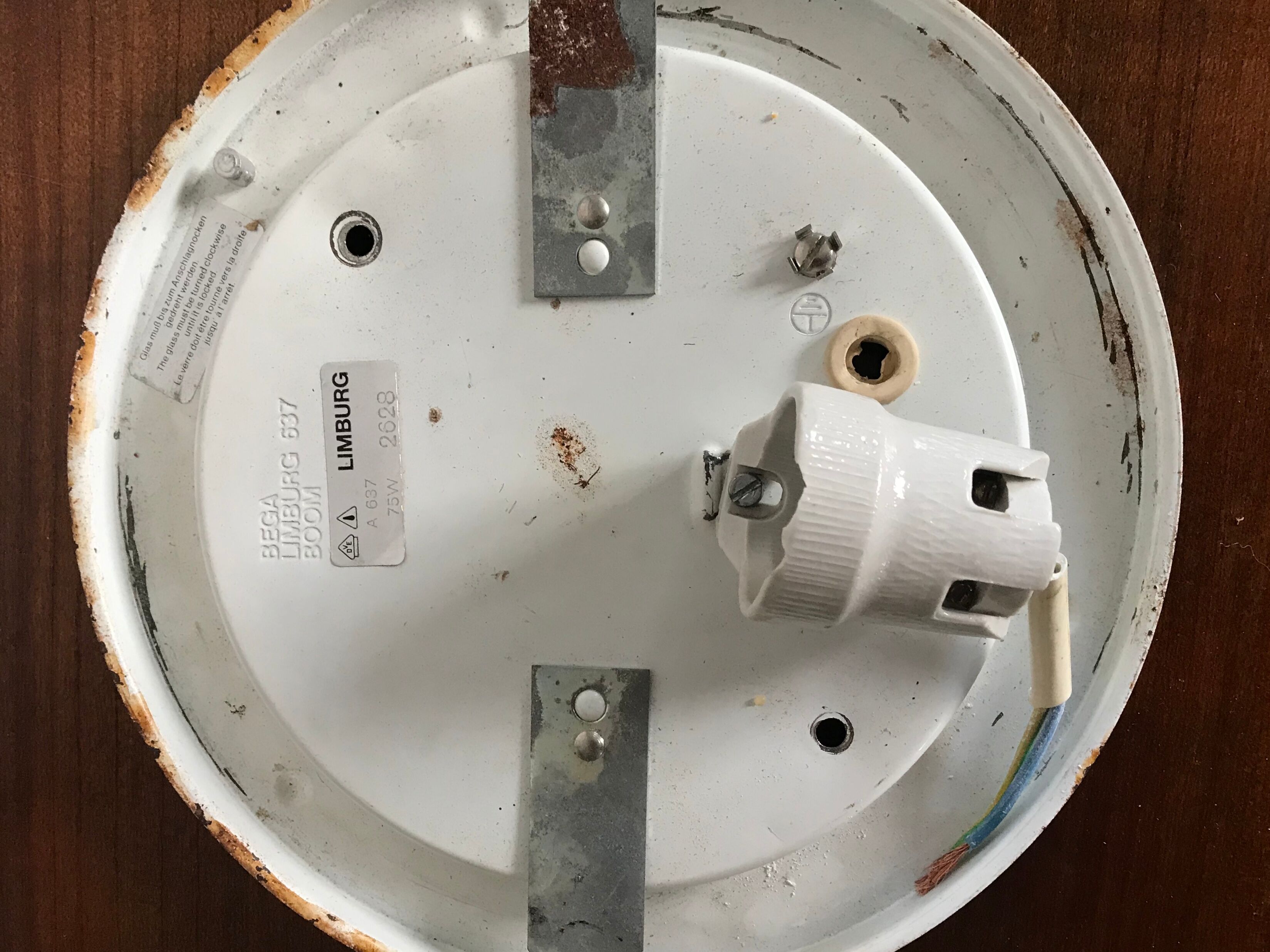 Limburg glass and brass ceiling