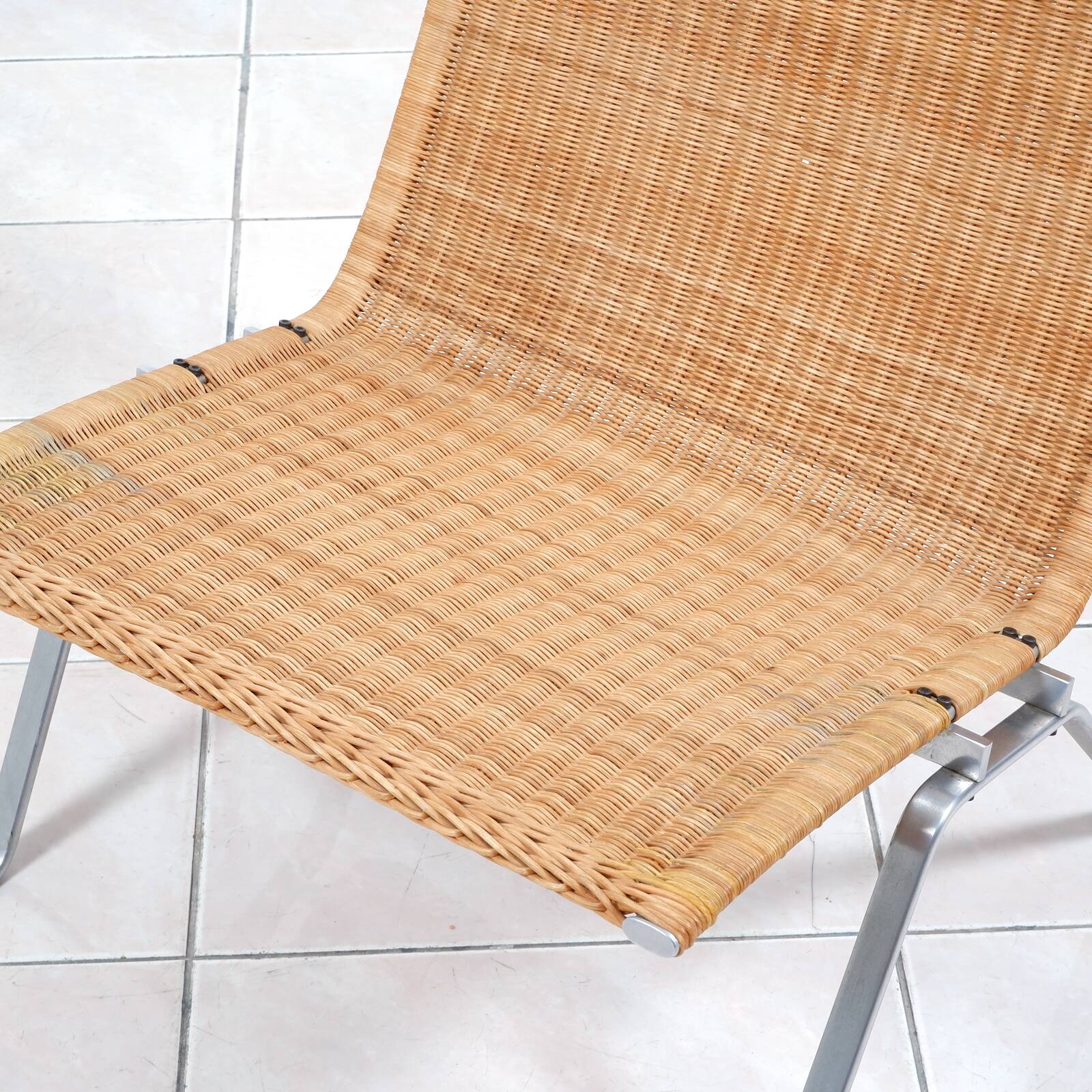 PK 22“ lounge chair in rattan by Poul Kjaerholm for E. Kold Christensen