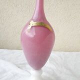 Pink opaline single flower vase