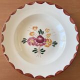 6 old Longchamp earthenware soup plates