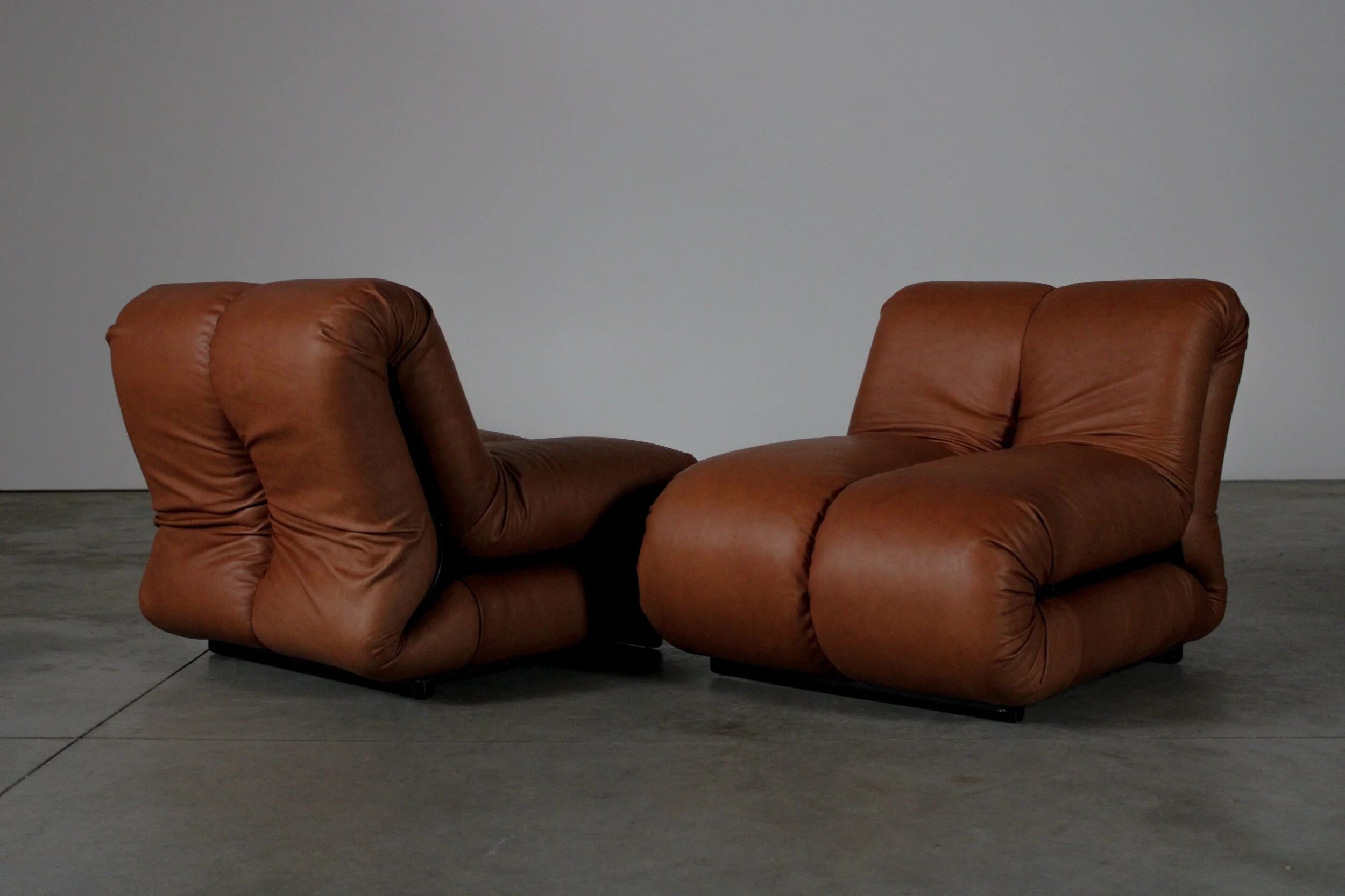 Pagru lounge chairs by Claudio Vagnoni for 1p - Italy 1970s