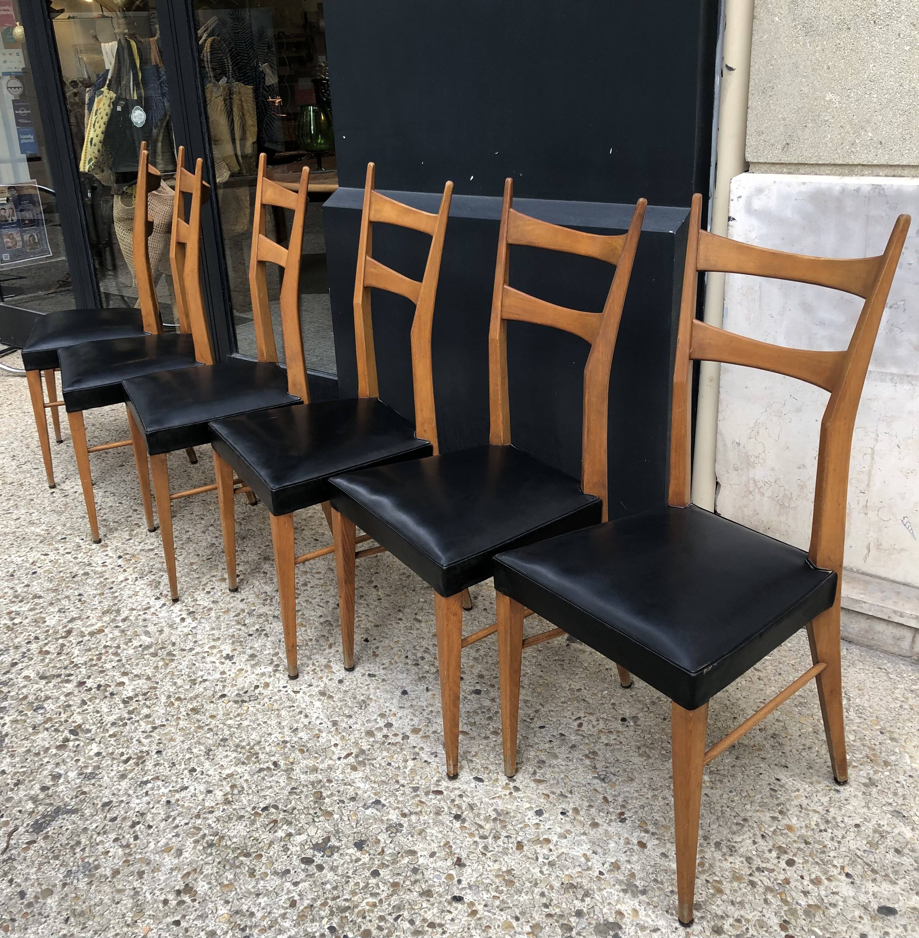6 Chaises années 60