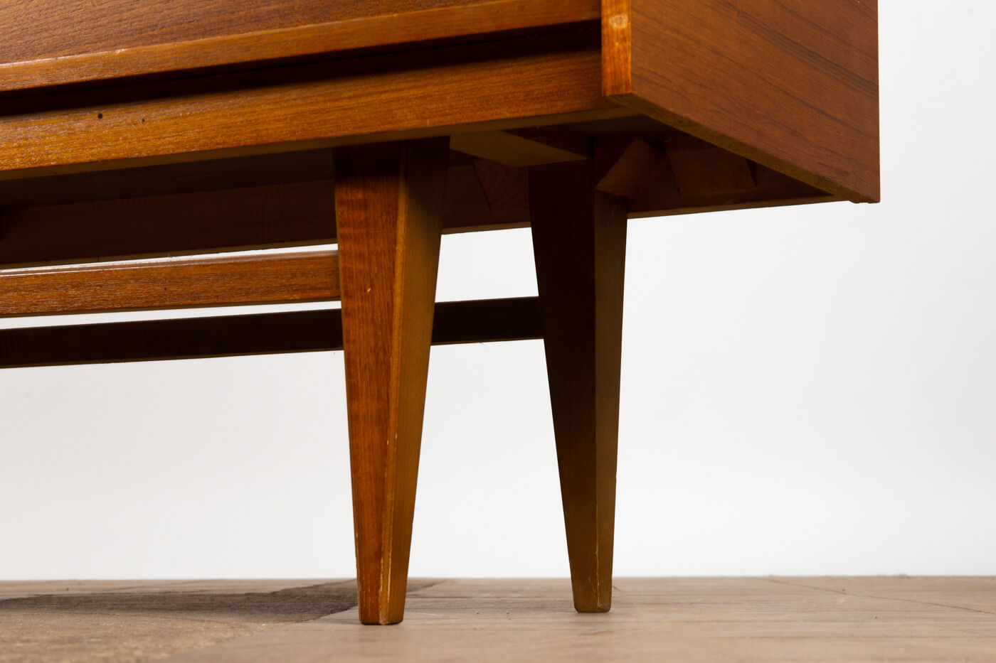 High wooden and glass line of the 60s