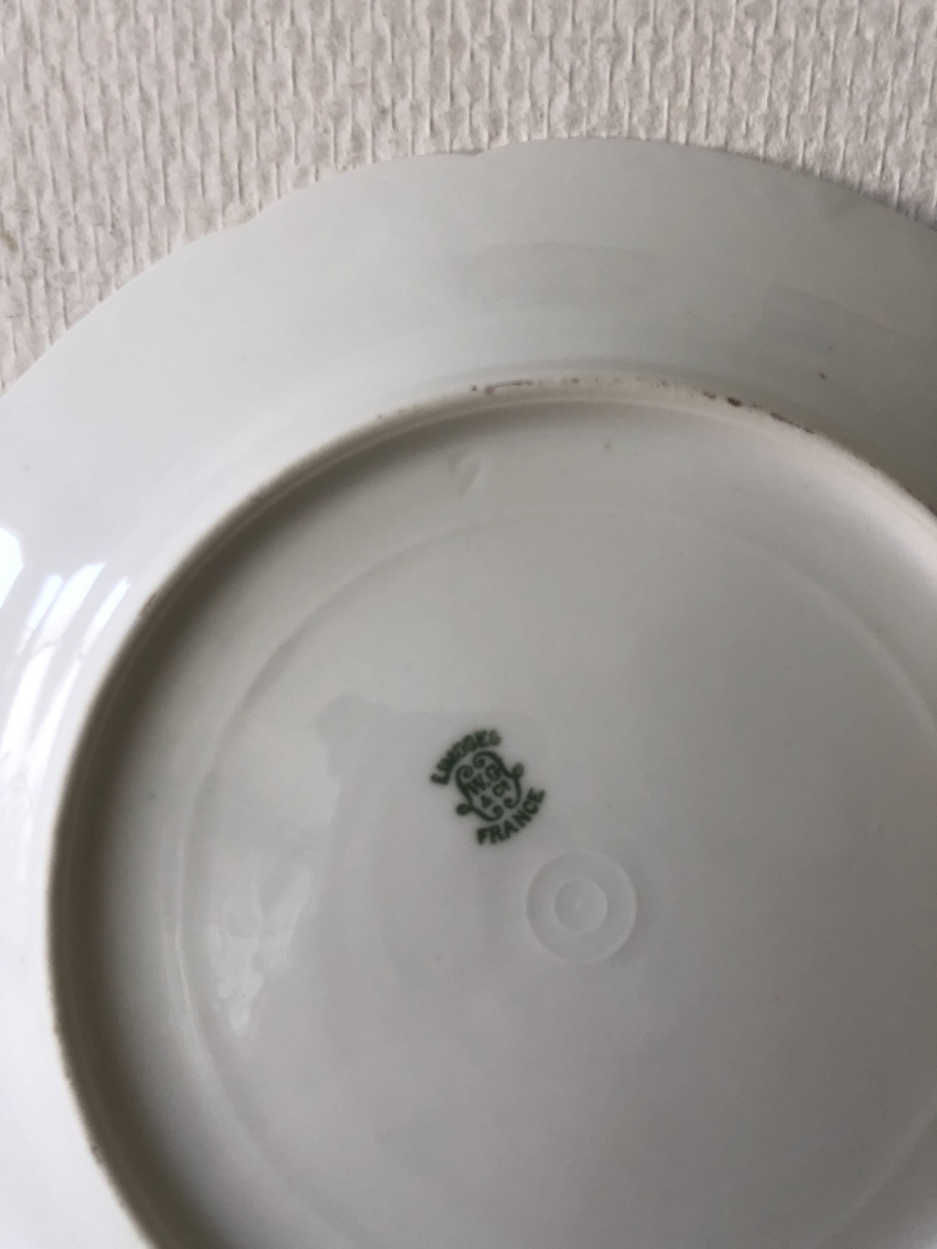 Limoges porcelain dinner plate