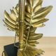 Bamboo and gold leaf lamp, Hollywood Regency style, 1970s